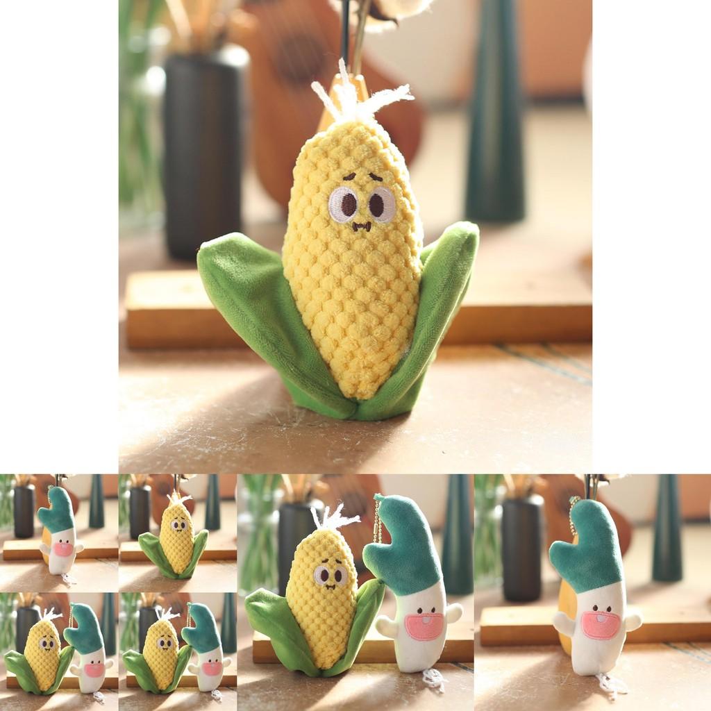 Cute And Cuddly Plush Vegetable Keychains Onion And Corn Character Dolls For Kids