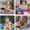 Монтессори Тканевая игра «Рыбалка» Сенсорные игрушки для малышей 1-3 лет, Счет и сортировка по цветам, Подарки на день рождения и Рождество