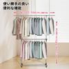 Hanger 2 100cm for Commercial Load Capacity Ample Storage with 2 Clothes Large Expandable Width and Pipe Clothes Clothes Clothes Drying Clothes Hanger