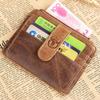BULLCAPTAIN RFID Blocking Leather Wallet Credit Card ID Card Holder Wallet Money Case for Men and Women Retro Bag