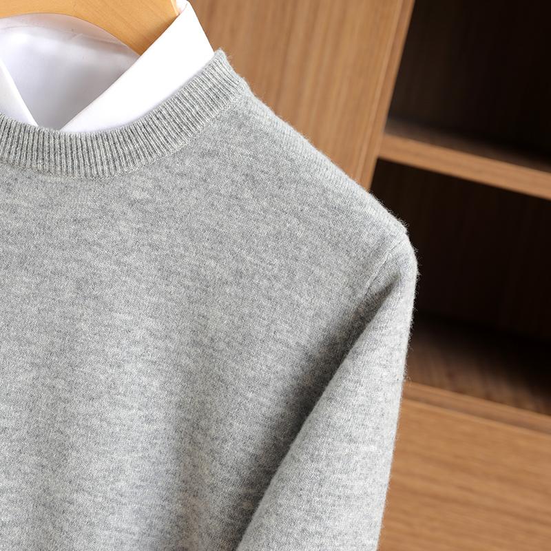 Мужской кашемировый свитер Qinghe кашемир 30% кашемир 70% шерсть мужской осенне-зимний кашемир мягкий и теплый