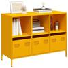 VidaXL Mustard Yellow Buffet 101.5x39x73.5 Cm Cold-Rolled Steel, Storage Cabinet, Kitchen Storage Furniture, 851367