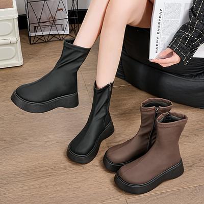 Ботинки Мартин на толстой подошве женские 2025 осень новая мода весна и осень одинарные ботинки интернет-знаменитость универсальные маленькие узкие ботинки короткие ботинки