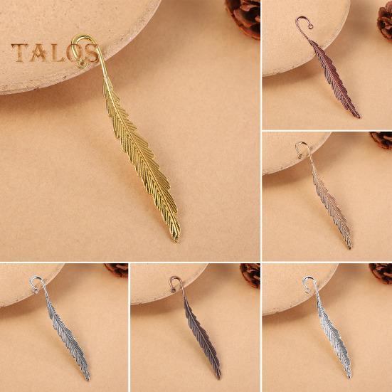 2Pcs Feather Bookmark Metal Book Mark Page Reading DIY Gifts Stationery for Home Study School Office