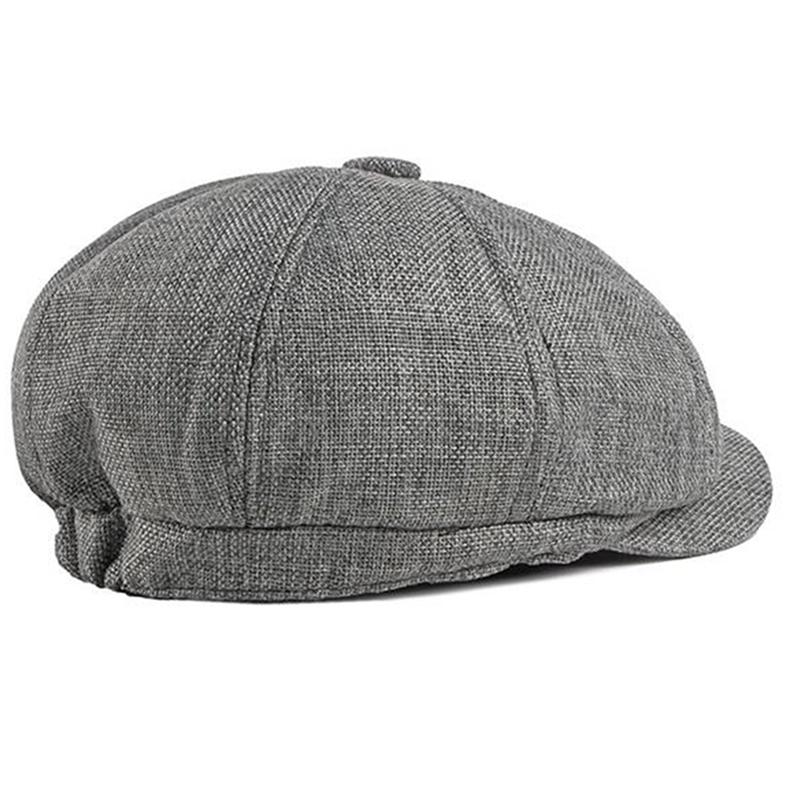 Модная мужская восьмиугольная шляпа, весенние тонкие дышащие британские повседневные береты в стиле ретро, кепки