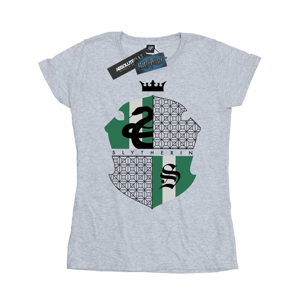 Harry Potter Womens/Ladies Slytherin Shield Cotton T-Shirt