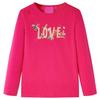 Kids' Long-sleeved T-shirt Bright Pink 92/104/116/128/140
