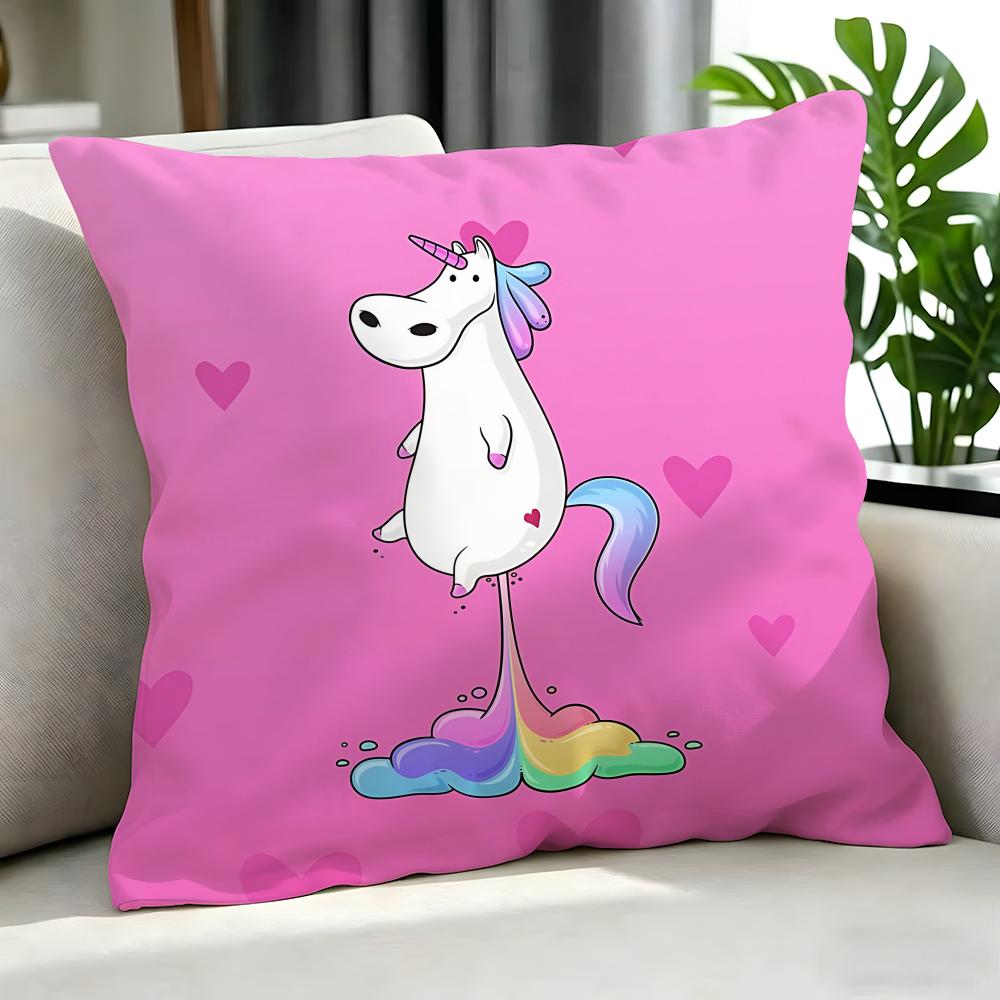 Cute MMagical Unicorn Cushion Cover Cushion Cover Set Pcs x x x Pillowcase Decorative Sofa Home Decor