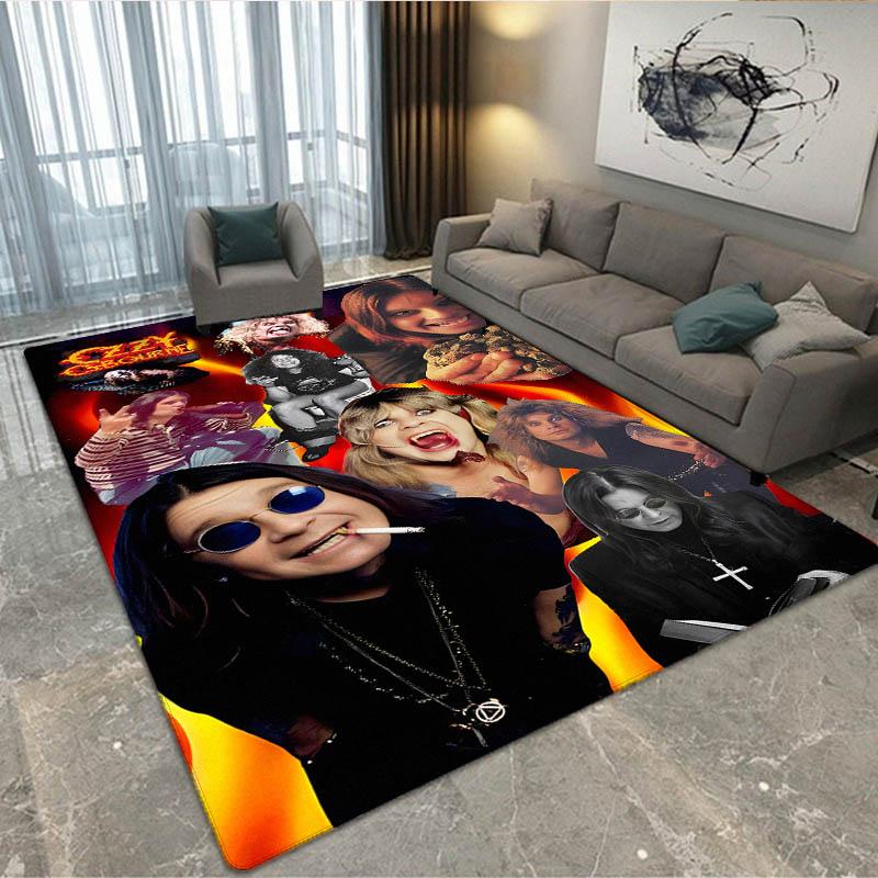 Ozzy osbourne printed carpet Living room bedroom non-slip carpets Yoga mat door mat Outdoor carpet kawaii rug birthday gift