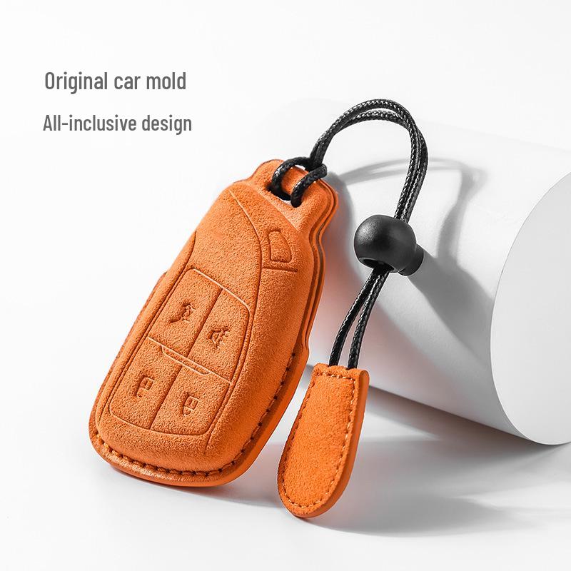 Buick Envision 2023 Suede Key Case for Men & Women - High-End Bag Shell with Buckle