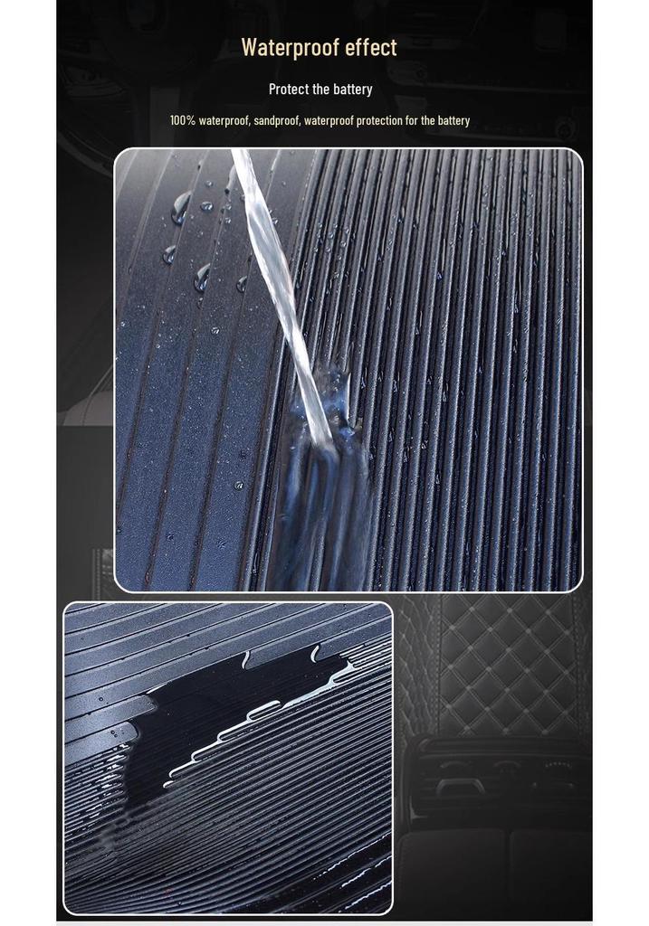 Durable, waterproof, anti-slip rubber foot mat for Kymco KR50 motorcycle enhancement.