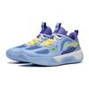 Баскетбольные кроссовки Li Ning Tian Ying с легкой технологией, дышащие, низкие, детские, синие, фиолетовые, YKBT054-11