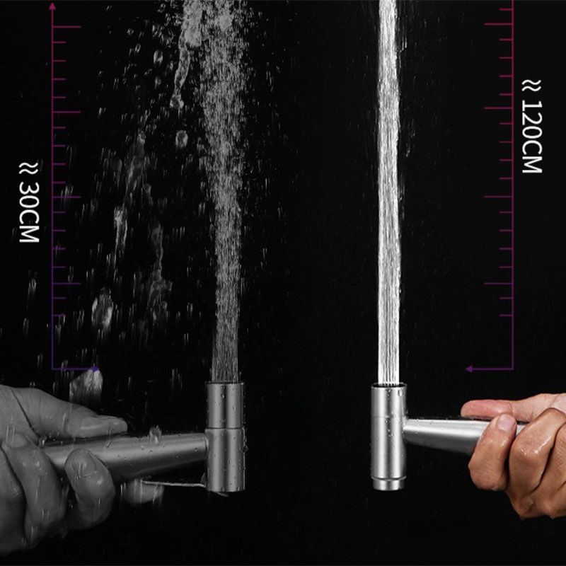 Туалетный распылитель-пистолет из нержавеющей стали, ручной кран для биде для ванной комнаты, ручной распылитель, душевая головка, самоочищающееся приспособление для ванной комнаты