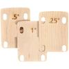3 Pcs Electric Guitar Neck Shims Maple Plate 0.25 0.5 1 Degree Music Instruments Electric Guitar Replacement Parts