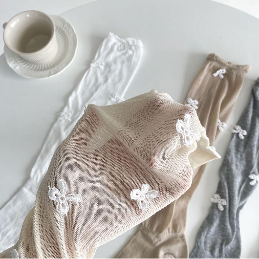 Женские чулки JK Lolita Kawaii Bow, милые гольфы для девочек, женские чулки в балетном стиле, однотонные свободные длинные носки, чулки