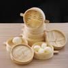 Компактная бамбуковая пароварка - Идеально подходит для блюд на пару, свинины с рисовой мукой и маленьких булочек