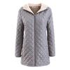 (SU)Womens Winter Warm Zipper Hoodie Solid Plus Size Trench Jacket Overcoat Outwear