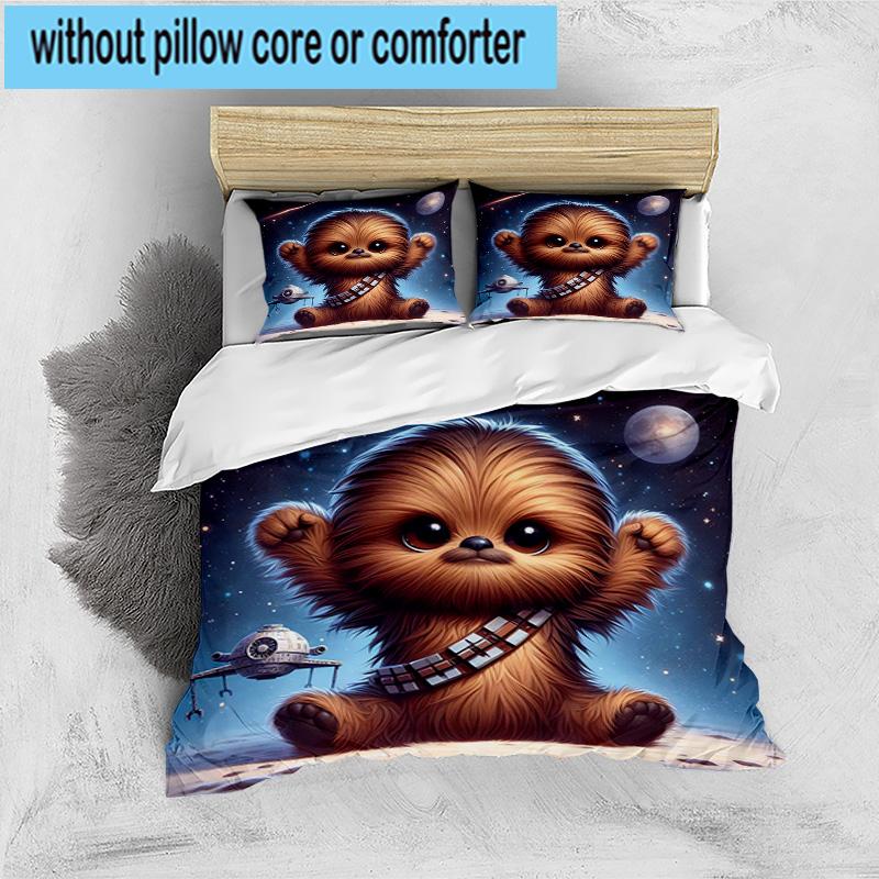 3pcs Space Wars 3pcs Bedding,Including 3pcs Duvet Cover And 2pcs Pillowcases Perfect for Christmas,Ideal for Bedroom, Dormitory