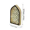 Moon Eid Desktop Ornament Creative Eid Wooden Decoration Handmade Night Light Ornament  Wedding