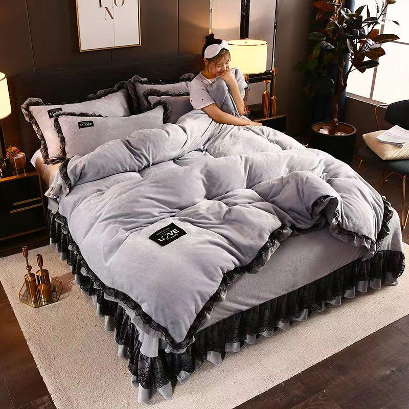 Размер King/Queen Size/полноразмерный пододеяльник, комплект наволочек из плотного хлопка, простое постельное белье для спальни, высокое качество