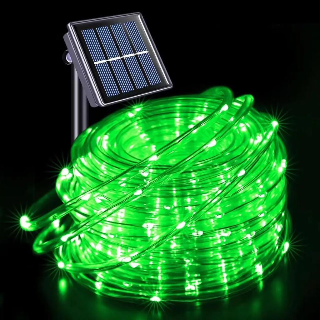 Christmas Decoration Solar LED Fairy Light String Outdoor Garden Party Wedding Terra Rope Tube Light for Tree and More