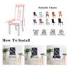 Solid Color PU Leather Chair Cover Restaurant Office Backrest Chair Cover Waterproof  Cat-scratch Home Decoration Seat Cover