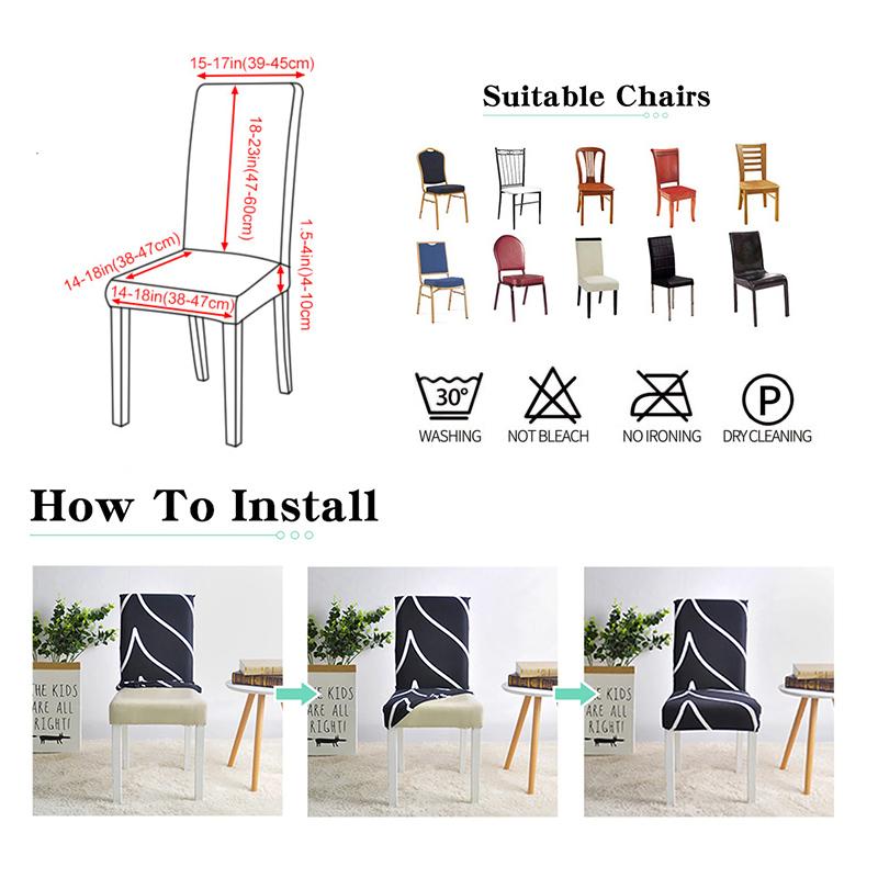 Solid Color PU Leather Chair Cover Restaurant Office Backrest Chair Cover Waterproof Cat-scratch Home Decoration Seat Cover