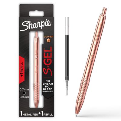 Гелевая ручка Sharpie S Gel медного цвета с черными чернилами 2214552 0,7 мм