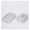 Butter Storage Box Cake Bread Fruit Container Steak Salad Biscuit Serving Tray Restaurant Hotel KitchenStainless Steel