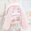 Drooping Cute Ear Rabbit Plush Backpack With Star Embroidery Suitable Daily For
