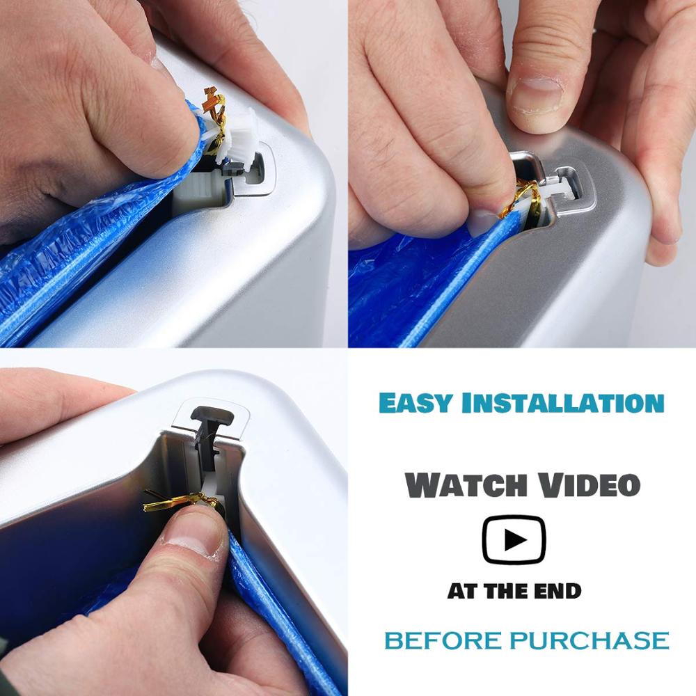 Автоматический диспенсер бахил Машина для надевания бахил без рук Портативная машина для бахил из АБС-пластика с противоскользящим основанием для дома, офиса