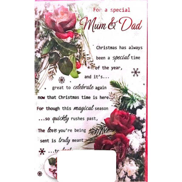 Simon Elvin For A Special Mum And Dad Christmas Card (Pack of 6)