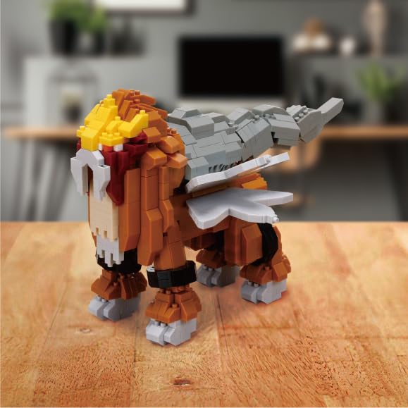 Kawada Nanoblock Pokémon Entei Deluxe Edition (NBPM108), 7 X 28 X 21 Cm, Ages 12 and Up, Interior Decoration, Hobby, NBPM108