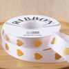 36  Yard Heart Easy-to-Tie Foil-Stamped DIY-Friendly Polyester Length-Sufficient Premium Gift Ribbon Durable 2.5CM Fade-Resistant