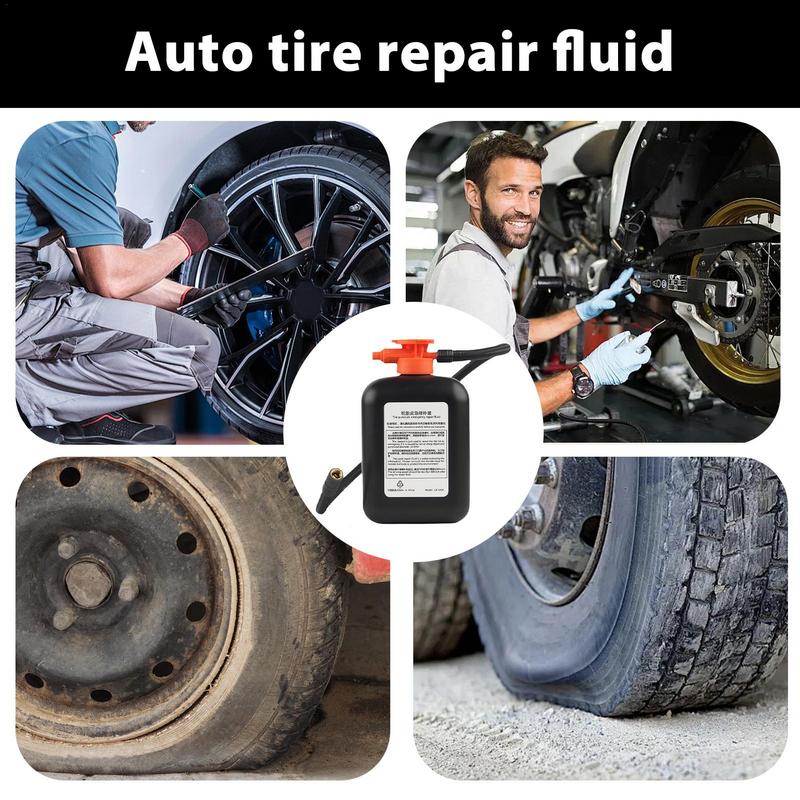 Tire Puncture Sealant Liquid Quick Fixing Tire Sealant Repair Fluid Professional Tire Repair Tool 450ml For Tubeless Tires Fit
