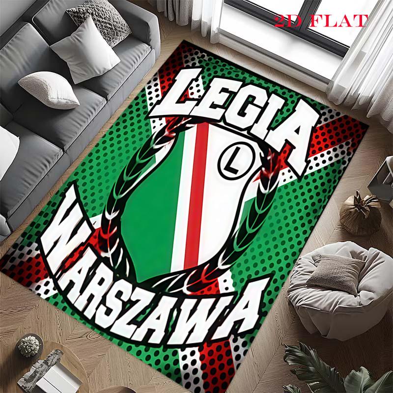 Постер Legia Warsaw Ковер для гостиной, спальни, дома, украшение для дивана, Нескользящий коврик для детских игр