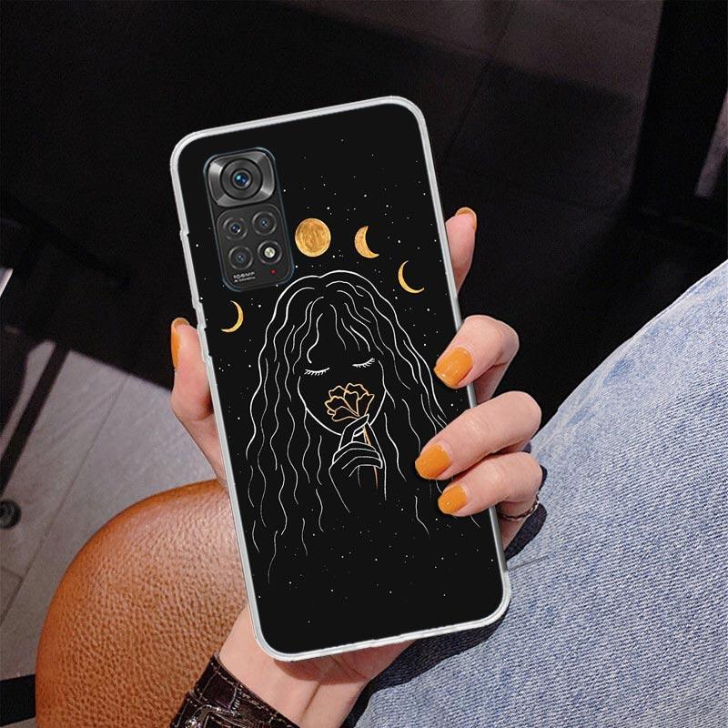 Чехол для телефона 'Тайна Луны Тотем Ведьмы' для Xiaomi Redmi Note 15 14 13 12S 12 11 Pro Plus 14S 11S 11E 10 10S 11T 5G Персонализированный Co