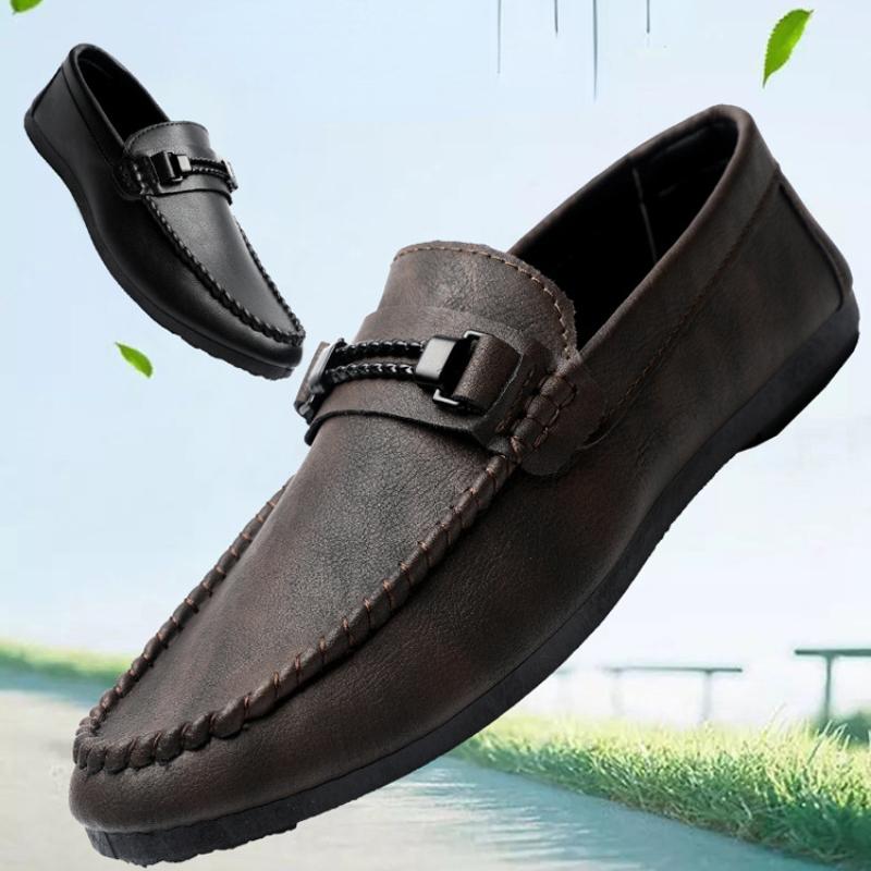 Designer Men Loafers Shoes Man 2024 Fashion Comfy Slip-on Drive Moccasins Footwear Male Brand Leather Boat Shoes Men Casual Shoe