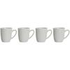 Mug - DKD Home Decor - Set of 4 - Porcelain - White - Contemporary Design