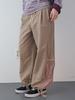 ENZO BLUES Check Block Track Pants (Beige)
