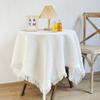 Round Table Cloth Rectangle Outdoor Party Table White Table Cover for Table Rustic Farmhouse Kitchen Coffee Tablecover