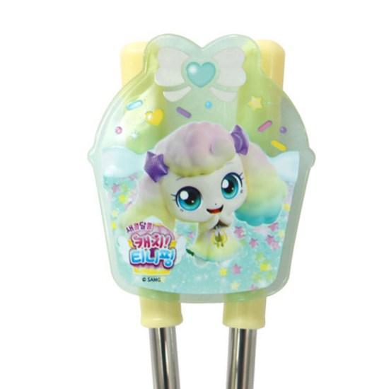 Leburn Domestic Baby Сладкие и кислые палочки для еды Tiniping Двуручные корректирующие палочки для еды Posil Ping, популярный персонаж в Корее