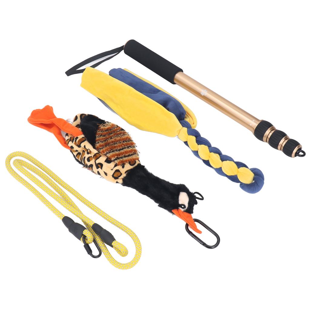 52 Inch Telescopic Dog Teaser Stick Flirt Pole for Dog Interactive Flirt Pole Toy Dog Extendable
