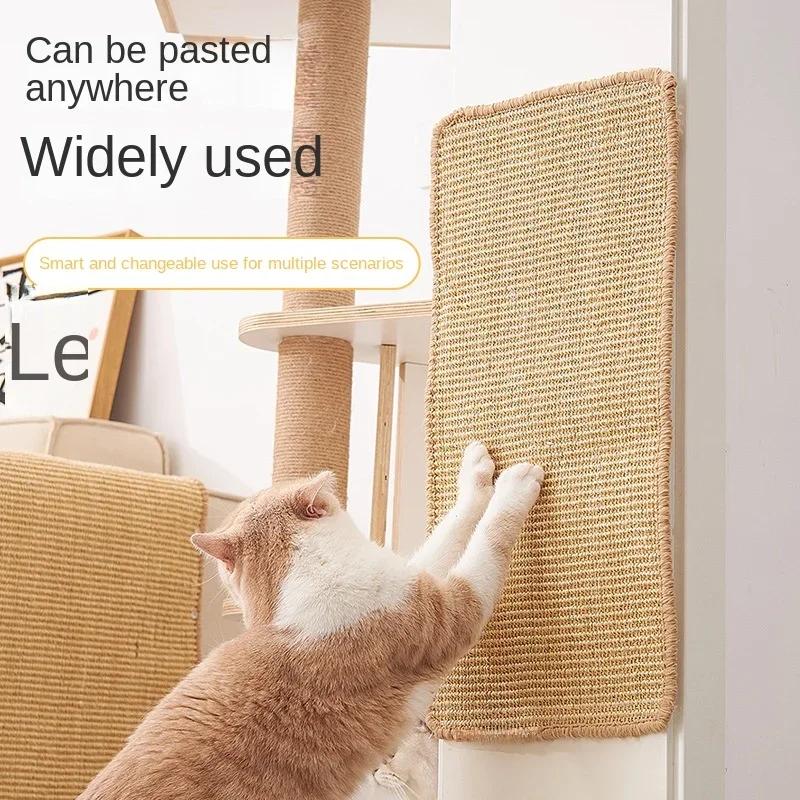 Коврик из сизаля износостойкий, устойчивый к царапинам, без крошек, анти-царапающий коврик для кошачьих когтей Товары для домашних животных Коврик для кошачьих когтей