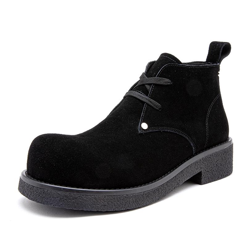 Модная повседневная мужская обувь на толстой подошве Модные и трендовые стили дизайна Уличная обувь для молодежи Высокое качество Горячая новинка Черная обувь