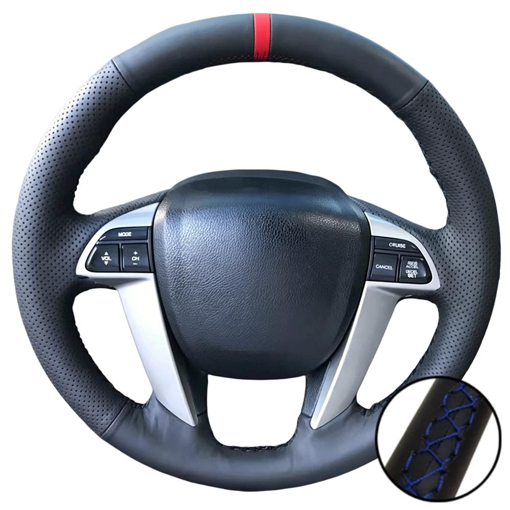 Hand Stitched Non-slip Artificial Leather Odyssey Pilot Steering Wheel Cover  For Honda Accord 8  Car Interior Accessories