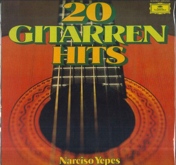 Виниловая пластинка NARCISO YEPES 20 Гитарных Хитов 2563651 DEUTSCHE GRAMMO Германия Классика Б/у