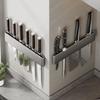 Wall-Mounted Multifunctional Kitchen Knife Storage Rack
