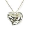 Used TIFFANY&Co. Necklace Curved Heart Silver925 4.1g Silver Accessories