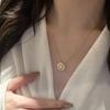 Изысканное и ослепительное вращающееся ожерелье с цветком камелии, новое, с бриллиантовым инкрустированным элегантным кулоном, модное свадебное украшение